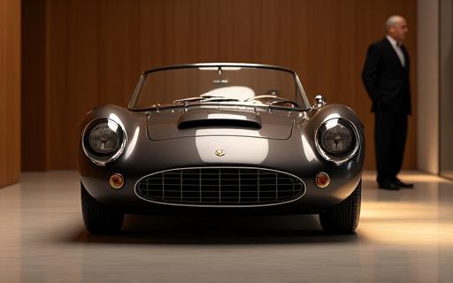 Rare classic car being presented for sale